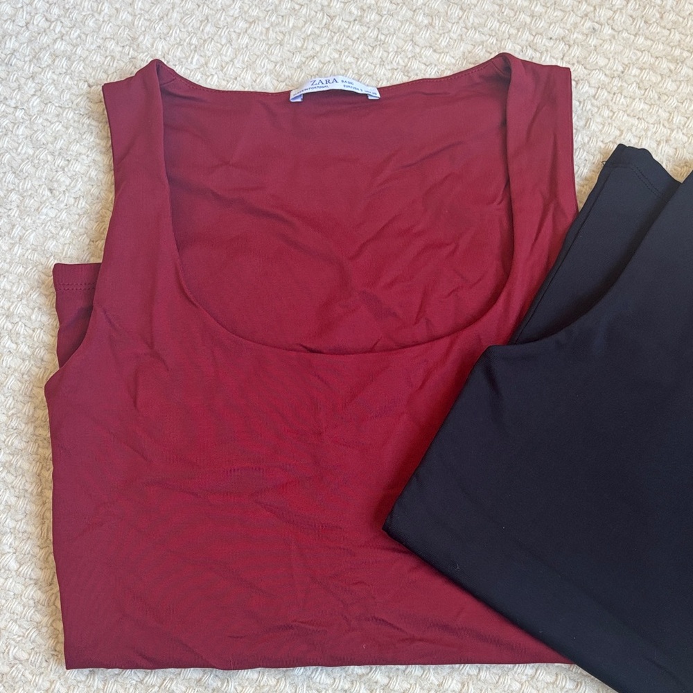 Zara Burgundy Tank Top